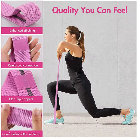 Body Bands Set of 3 (Fabric Resistance Band)
